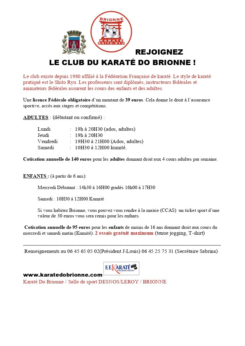 Rejoignez-nous !!